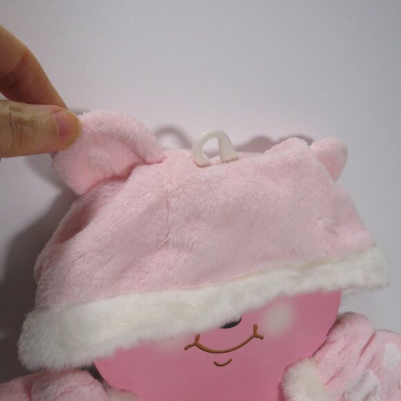 Baby Pink & White Bear Hat - cap, shoes & mittens 0-6mts Baby Girl - Picture 2 of 11